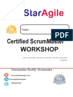 StarAgile CSM ParticipantWorkBook 2021