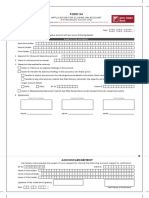 Form 34: Application For Closing An Account