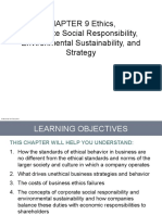 CHAPTER 9 Ethics, Corporate Social Responsibility, Environmental Sustainability, and Strategy