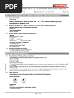 EC Safety Data Sheet: Edding Permanent Marker Refill Ink T25, T100, T1000, MTK25 (Black) Contained In: Edding 3000