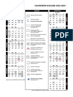 Calendrier 2022-2023 Adopte Ce