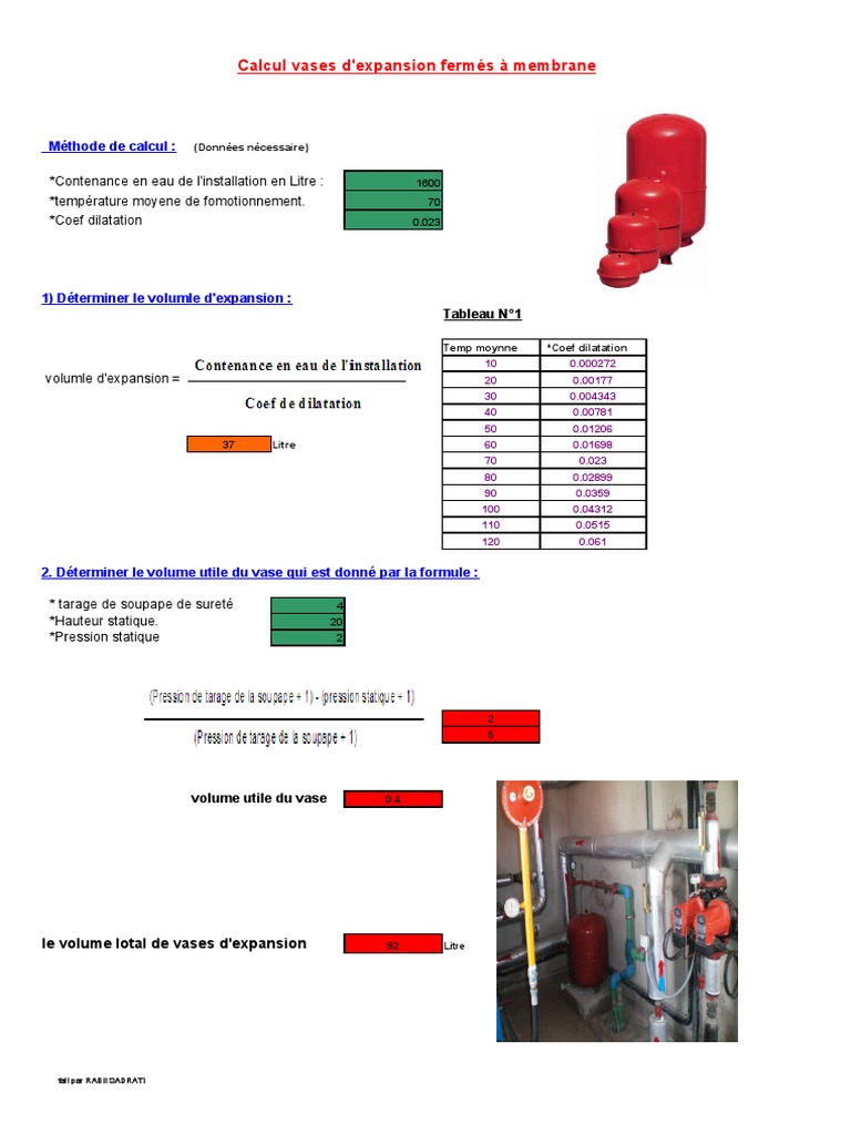 Calcul Vase D'expansion PDF — free download