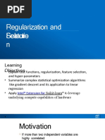 Regularization and Feature Selectio N