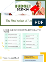 The First Budget of Amrit Kaal