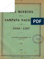 Los Muertos en La Campana Nacional de 1856-1857