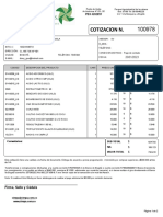 Cotizacion N.: Firma, Sello y Cédula