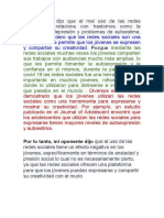 Mi Oponente Dijo Que El Mal Uso de Las Redes Sociales Se Relaciona Con Trastornos Como La Ansiedad