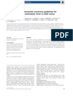 Introduction to Rhe Australian Consencus Guidelines for the Mangement of Neutropenic Fever in Adult Cancer Patients 10-11