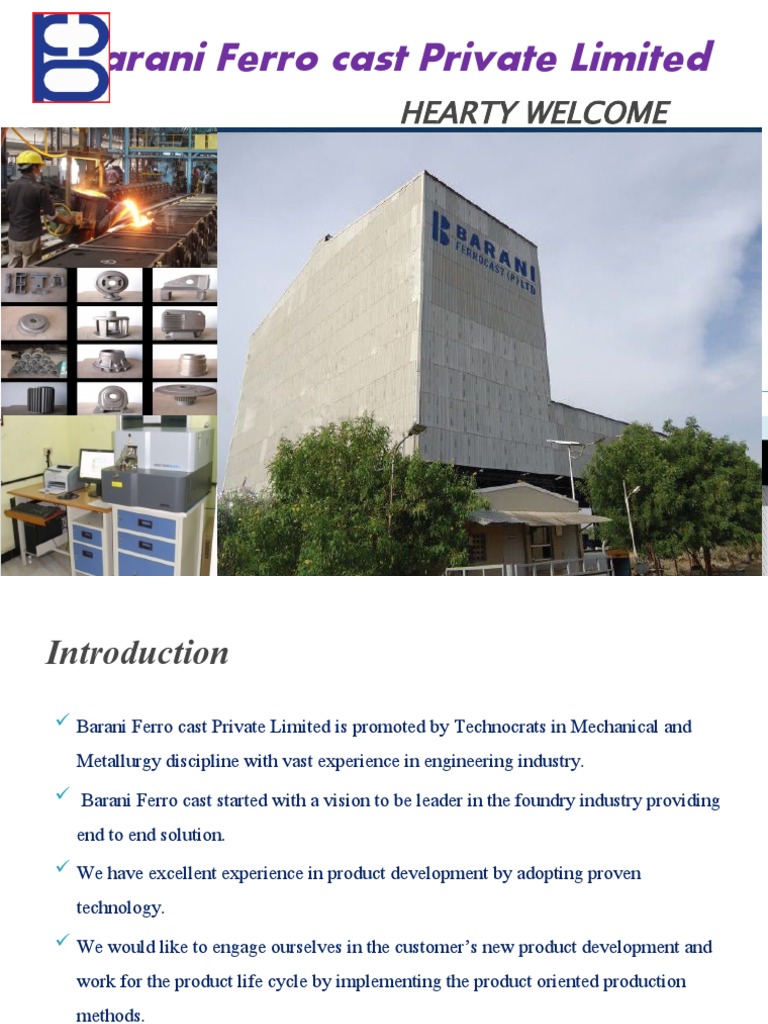 BFC Profile | PDF | Casting | Secondary Sector Of The Economy