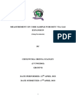 Obinna (17CN022863) Experiment On Porosity