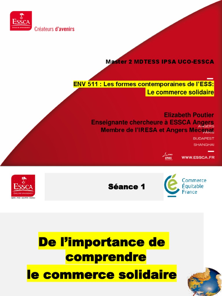 Comprendre le commerce solidaire | PDF | Commerce équitable ...