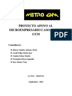 Proyecto Metro GYm - Hito 2