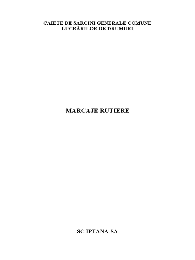 Marcaje Rutiere | PDF