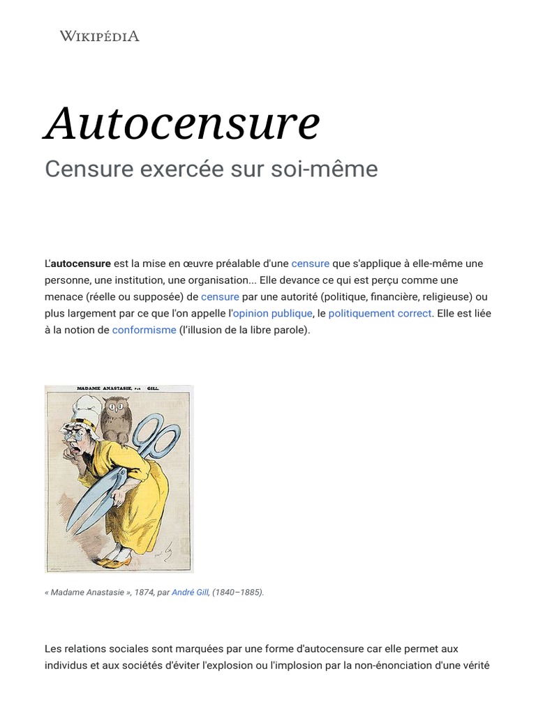 Autocensure | PDF | Média de masse | la communication