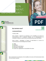 Prsentationdusecteurdelenvironnement EnviroComptences