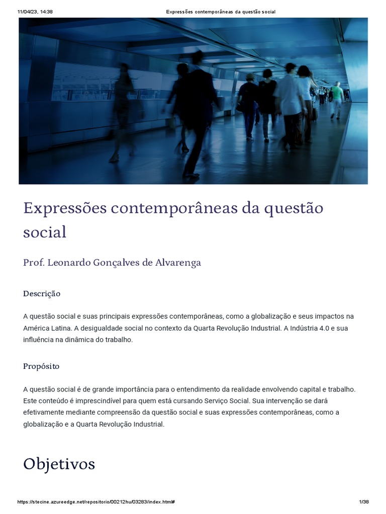 Expressões Contemporâneas Da Questão Social | PDF | Globalização ...