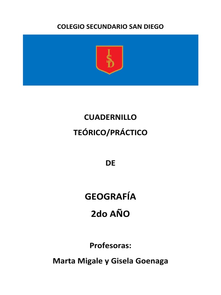 Geografía 2do AÑO: Cuadernillo Teórico/Práctico | Descargar gratis PDF ...