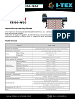 TS1 00-1600 impresora de inyección de tinta por sublimación