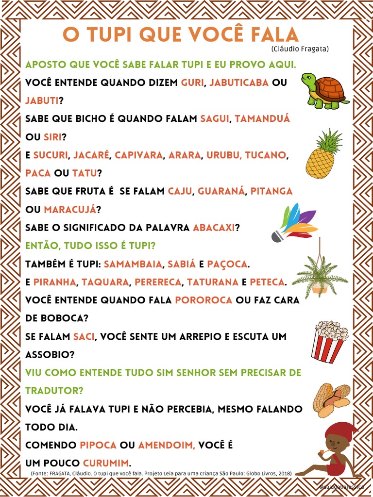 Palavras do Tupi no Cotidiano | PDF | Grupos étnicos | Brasil