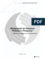 Manipulação de Fármacos "Potentes e Perigosos": Elaborado Por: Anderson de Oliveira Ferreira, M.SC