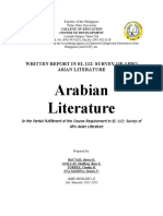 Arabian Literature Written Report 2021