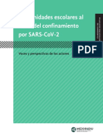 Comunidades Escolares Al Inicio Del Confinamiento Por Sars-Cov-2