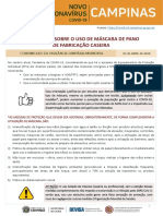 Conteúdo 22 - Orientação Sobre o Uso de Máscara de Fabricação Caseira - Comunicado Da Vigilância Sanitária para A População - 03 de Abril 2020 - 0