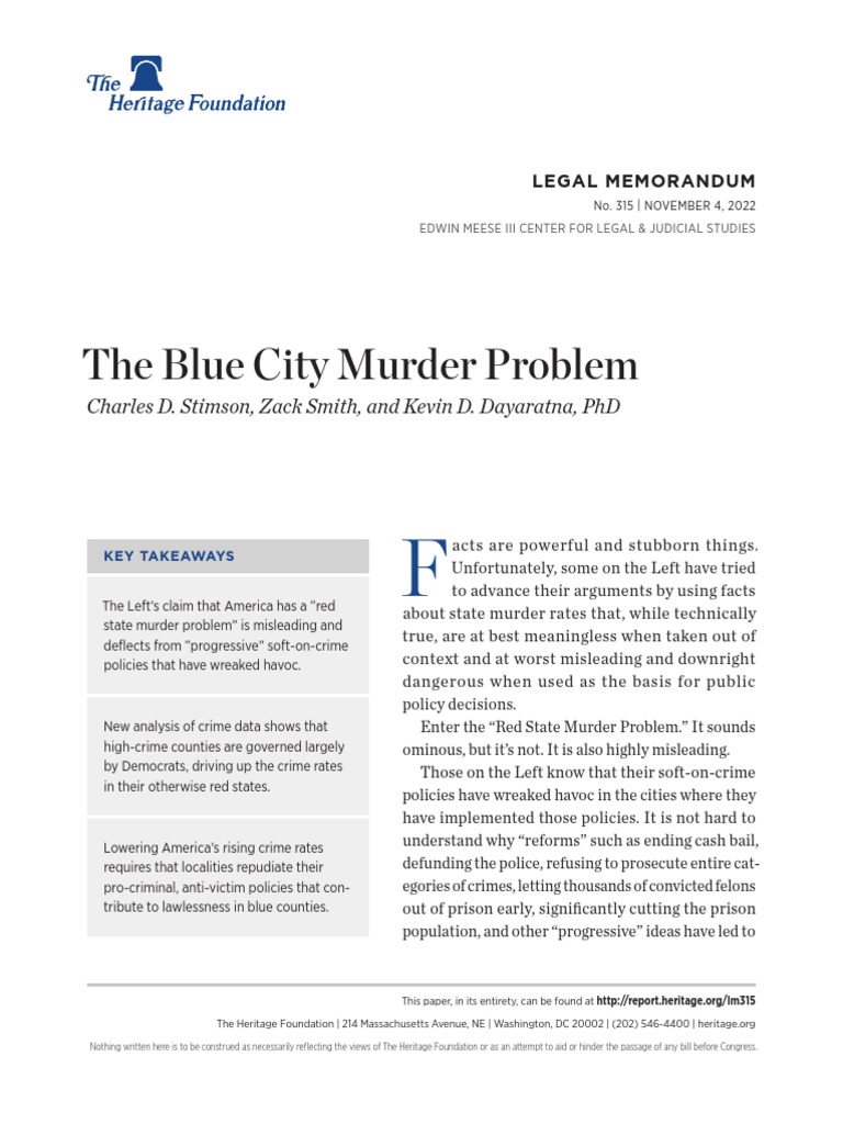 Blue City Crime Rates Explained | PDF | Prosecutor | County (United States)