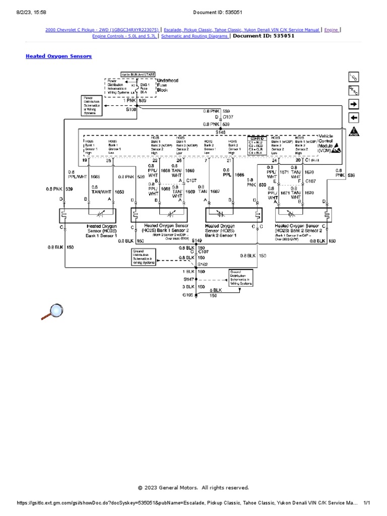 Silverado 2000 Sensores O2S | PDF