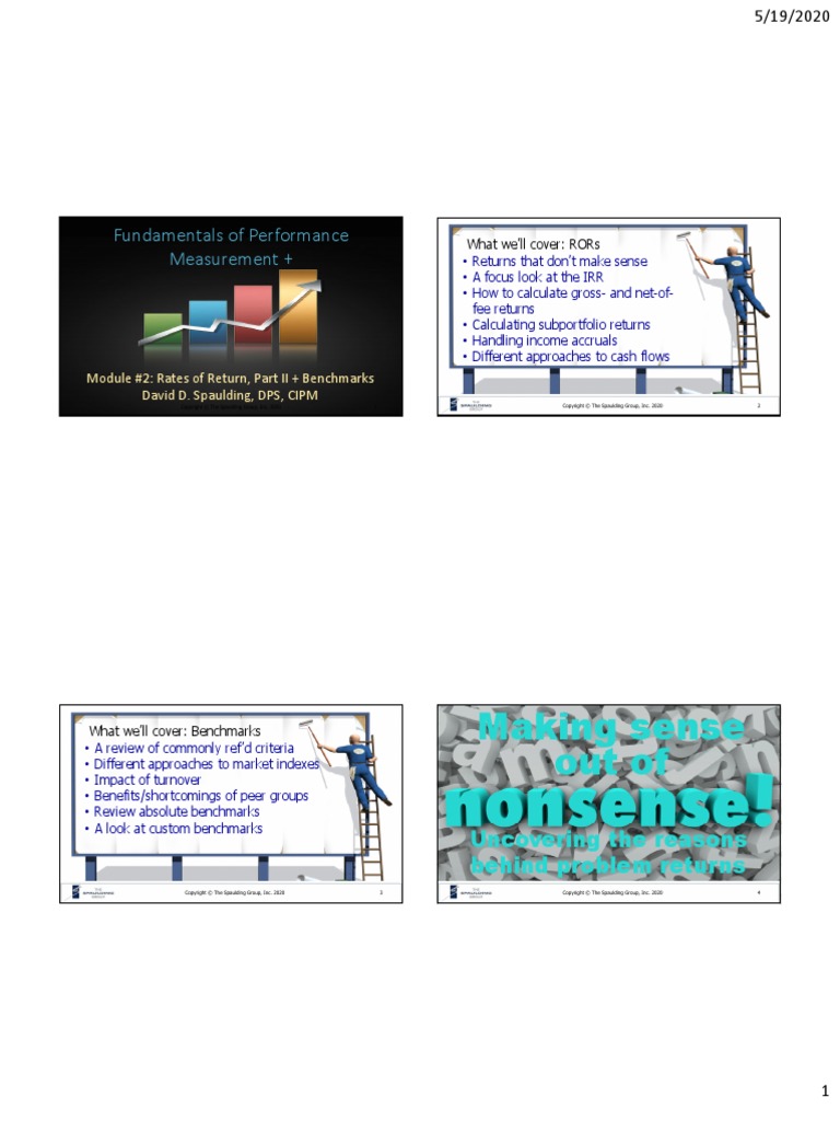 Making Sense Out Of: Fundamentals of Performance Measurement + | PDF ...