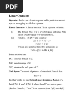 Topic 054 Linear Operators: Operator: in The Case of Vector Spaces and in Particular Normed