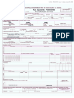 FUA No. 750212196 - Formulario con firmas y datos de afiliado a EPS Sanitas