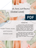 Health Trends Issues and Concerns - GLOBAL LEVELS - T1