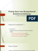 Prinsip Intervensi Komprehensif Kedokteran Keluarga: Dr. Alidha Nur Rakhmani, MSC