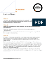 Introduction To Animal Welfare Ethics: Lecture Notes
