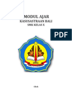 Modul Kasusastraan Bali Kelas X Sma/smk