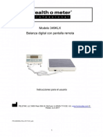 MANUAL BASCULA DE PISO HEALTH O METER 349 KLX (Español)