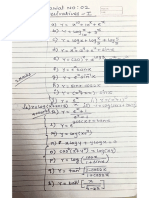 Tutorial No 2 Derivatives-I