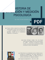 Historia de La Medicion y Evaluacion Psicologico