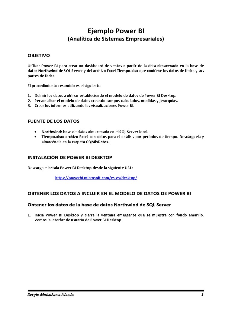 02-Ejemplo Power BI - Northwind | PDF | Servidor SQL de Microsoft ...