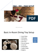 FB - 02 - In-Room Dining Tray Setups