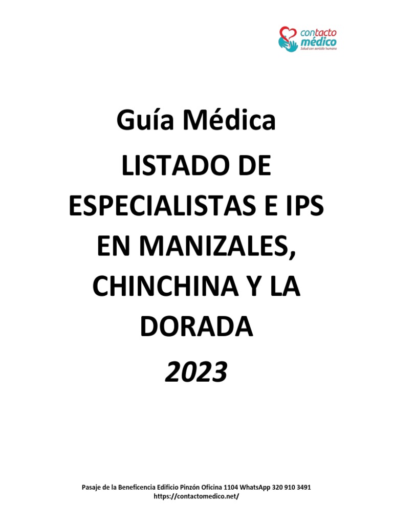 Guia Medica Abril 2023 | PDF | Cuidado de la salud | Medicina CLINICA