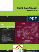 Fisika Bangunan: Genap 2017/2018