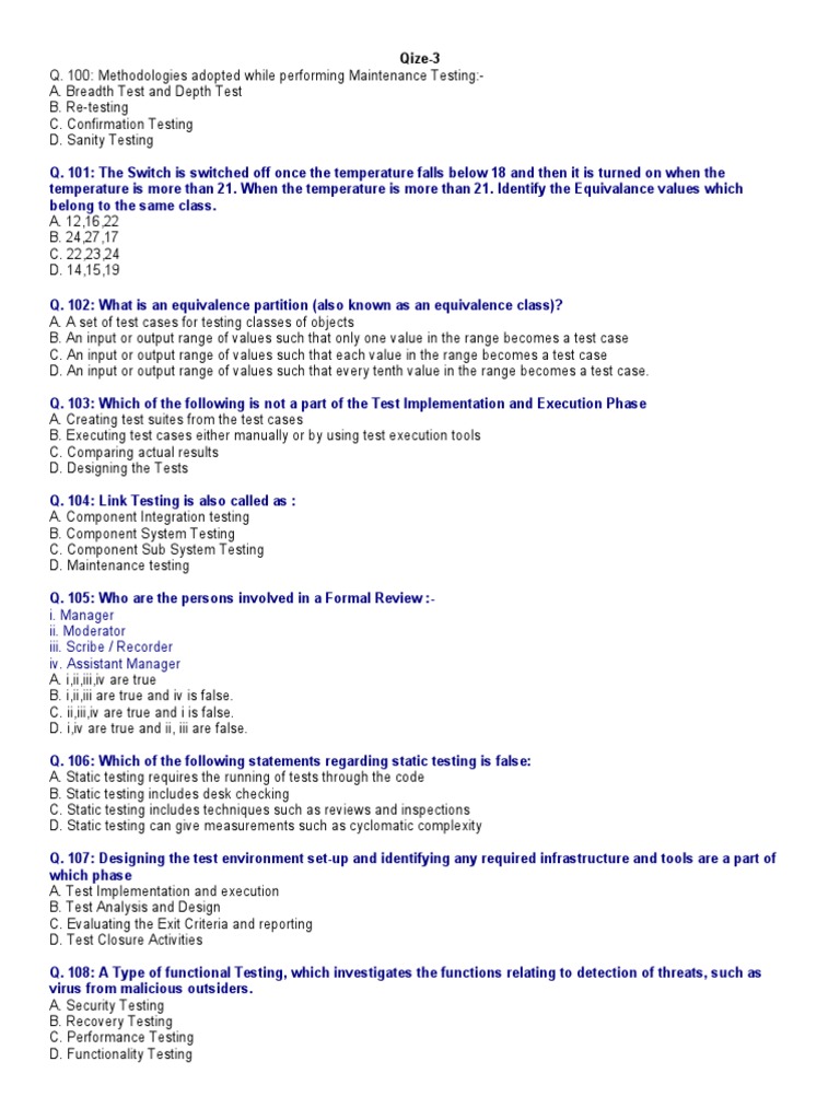 Mock 3 | PDF | Software Testing | Computing