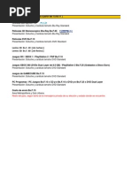 Lista de precios de películas, juegos y productos audiovisuales ...