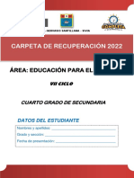 Educacion para El Trabajo (Carpeta de Recuperacion 2022)
