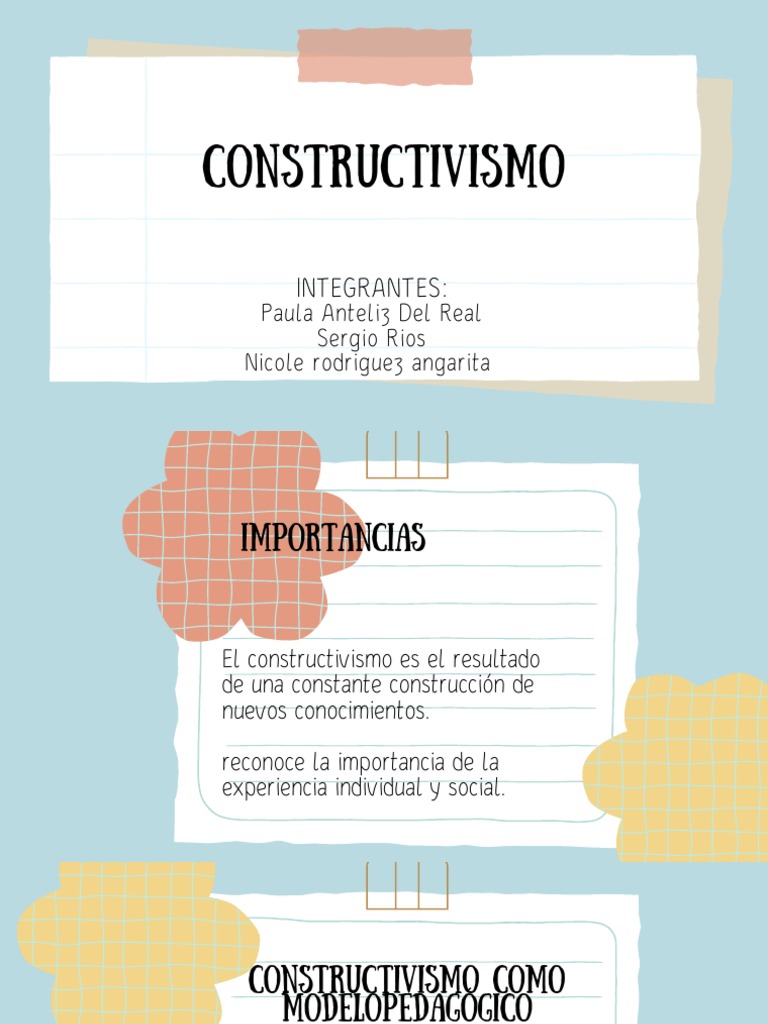 Constructivismo Diapositivas | PDF | Constructivismo (filosofía de la ...