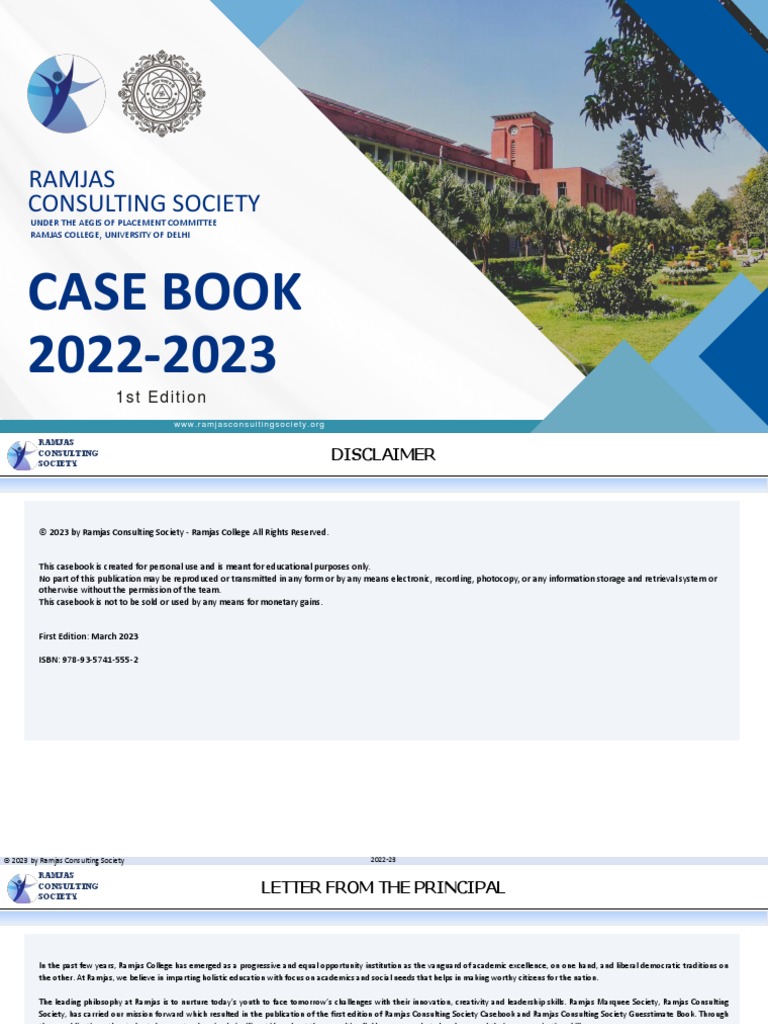 Consulting Society: Ramjas College, PDF, Supply Chain