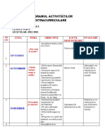 ŞCOALA GIMNAZIALĂ NR.2 - Activitati Extra