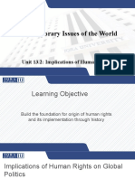 Contemporary Issues of The World: Unit 13.2: Implications of Human Rights